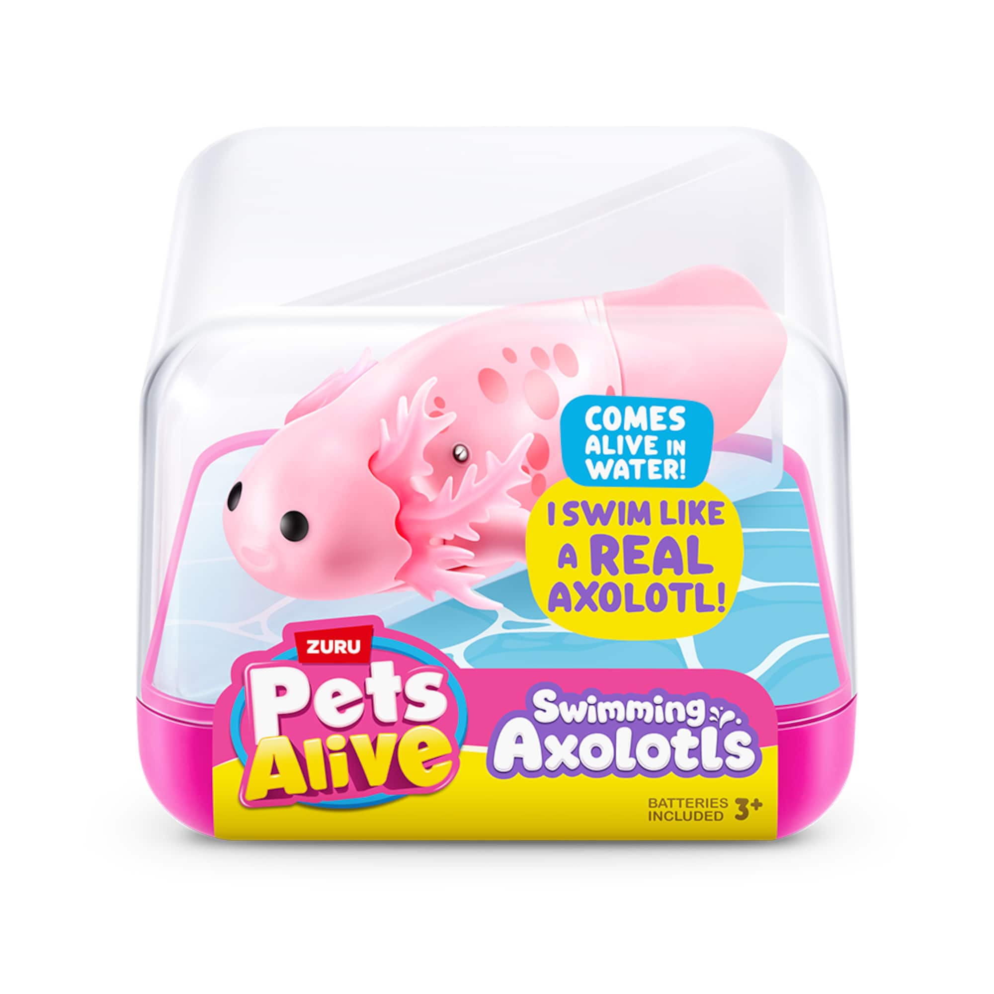 Assorted Zuru Pets Alive Swimming Axolotl Toy, 1pc.
